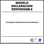 Modelo Declaracion Responsable Consejeria Salud Junta De Andalucia