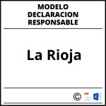 Modelo Declaracion Responsable La Rioja